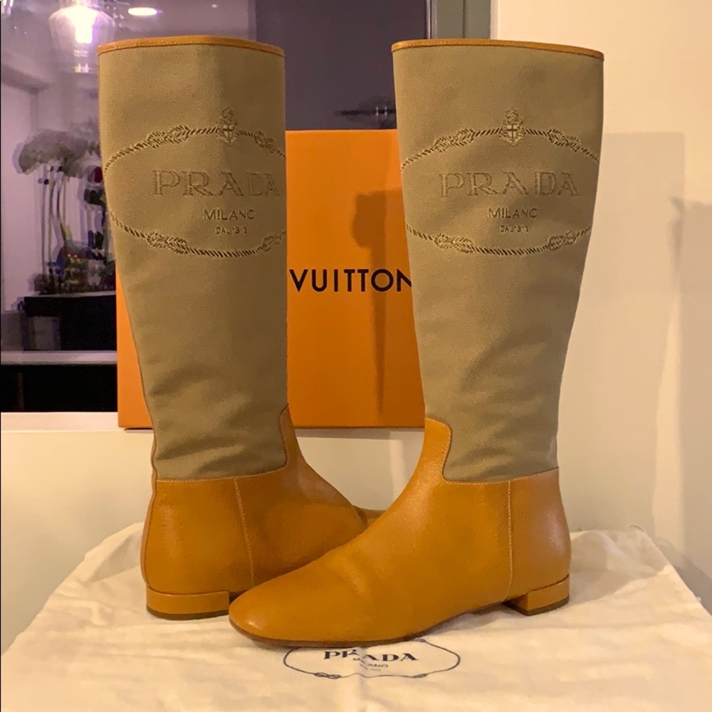Prada Logo Boots
